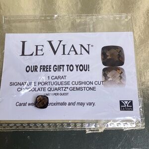 LeVian Chocolate Quartz 1CT Cushion Cut Gemstone